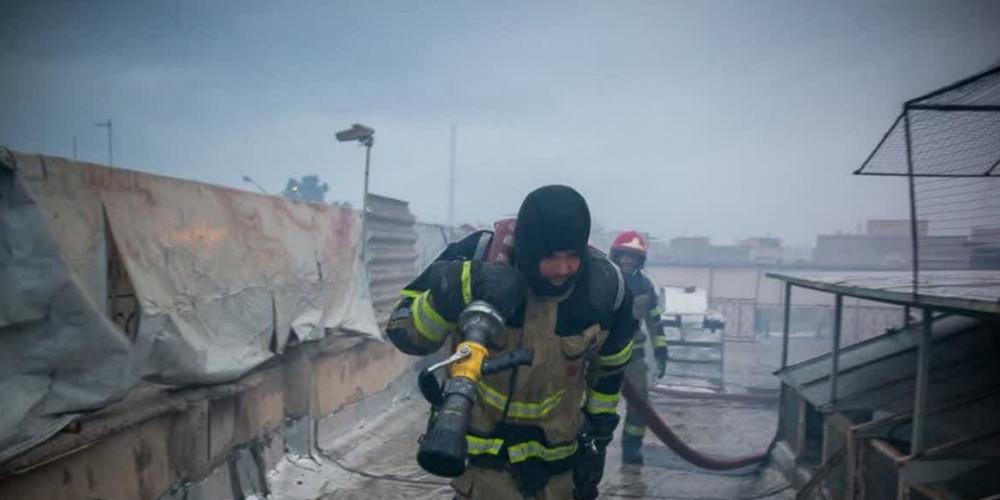 انفجاری که منجر به فوت آتش‌نشان قزوینی شد+ فیلم