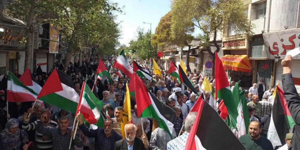 راهپیمایی قزوینی‌ها در حمایت از عملیات «وعده صادق»