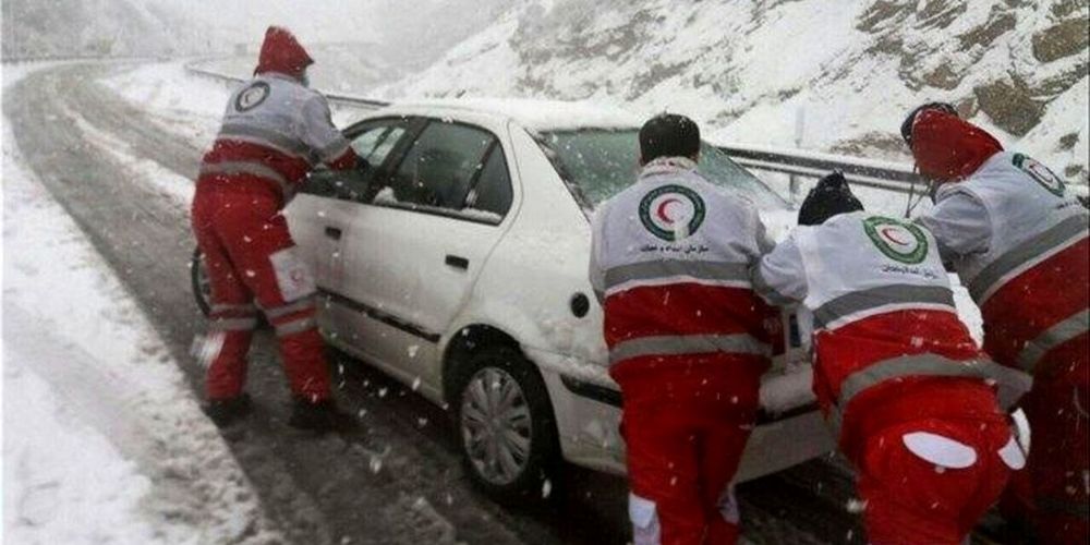اعلام آمادگی کامل هلال‌احمر قزوین در روزهای برفی