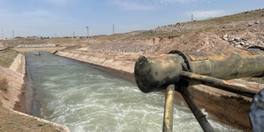 برقراری جریان آب سد طالقان در شبکه آبیاری دشت قزوین
