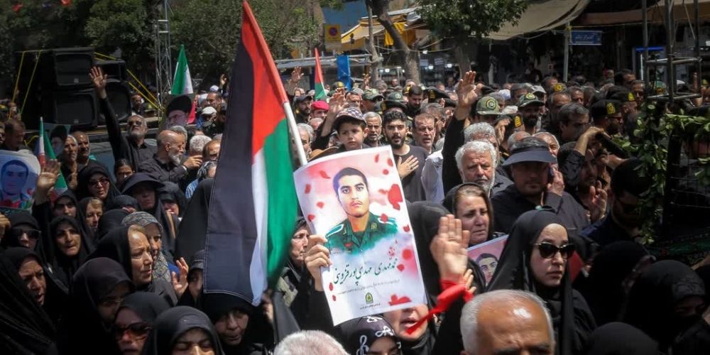 تشییع شهید مهدی‌پور در قزوین برگزار شد