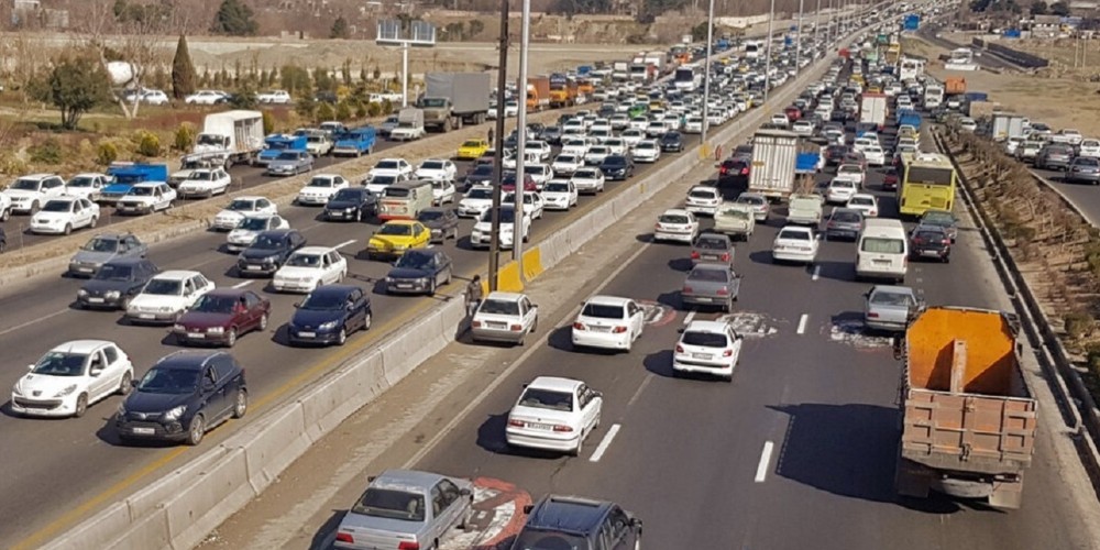 ترافیک موقتی اما پرحجم در محورهای استان قزوین